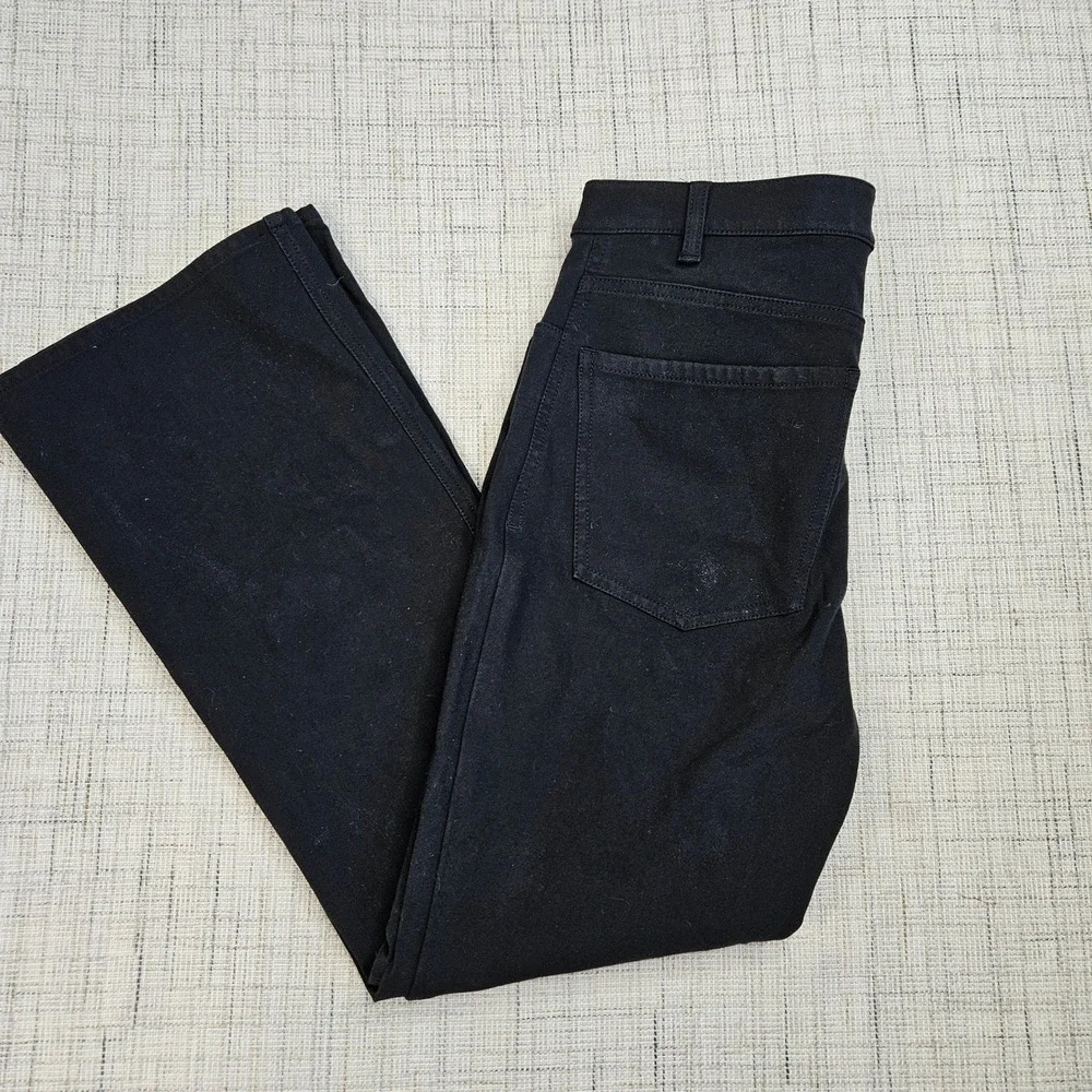Theory Bootcut Pants Black Stretch Career Casual Trousers‎ Womens Size 2